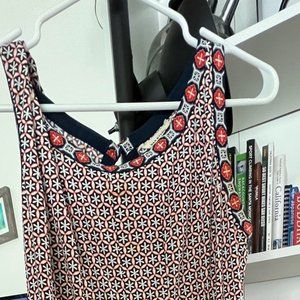 Max Studio Sleeveless Classic Geometric Medallion Midi Dress Size Large